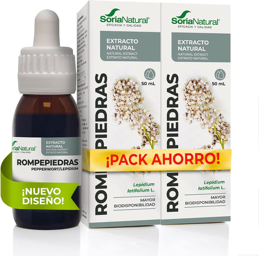 Embalagem X2 Soria Natural Extrato Quebra-Pedras, 50 ml