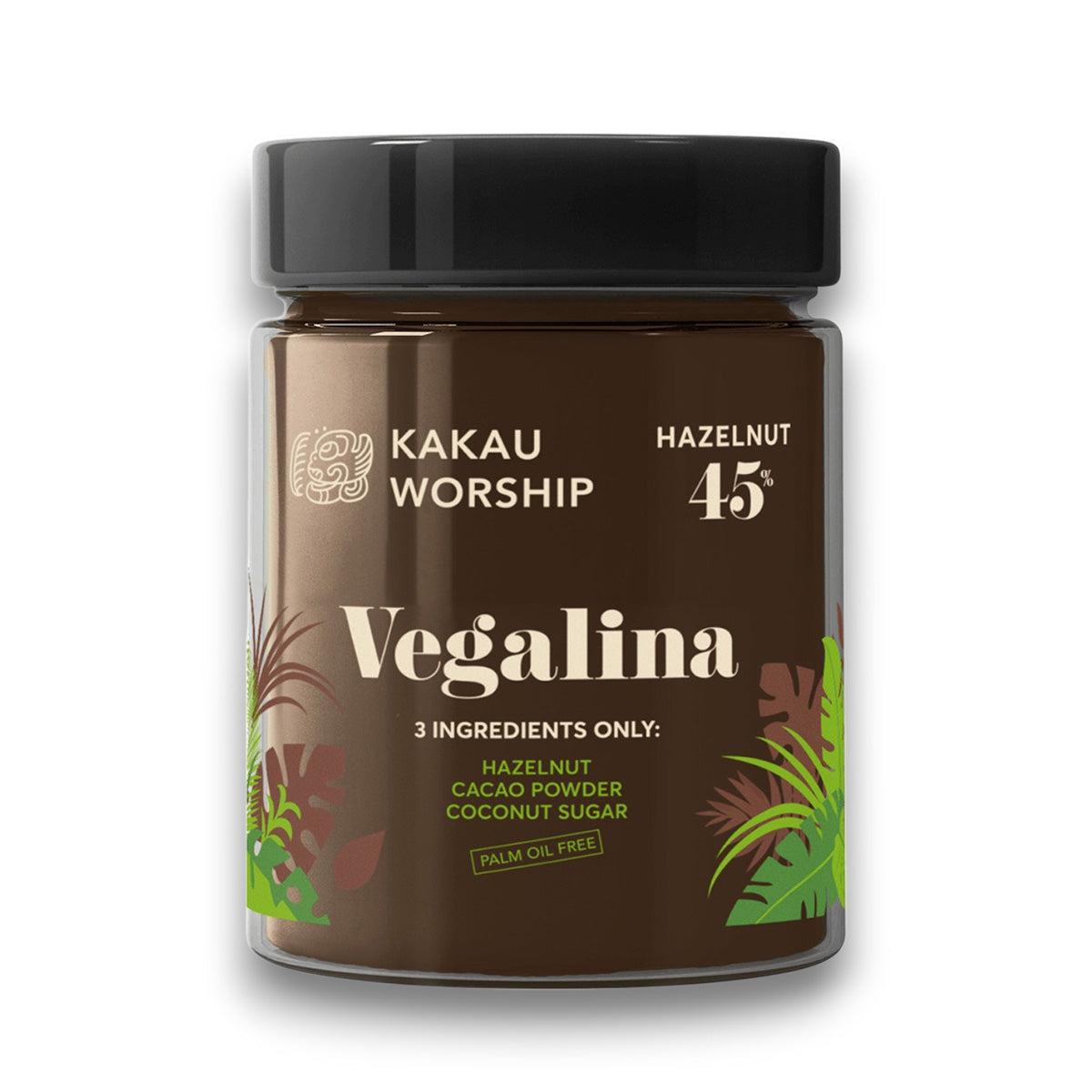 Vegalina Classic Creme de Cacau com Avelã 45% Kakau Worship 350 g