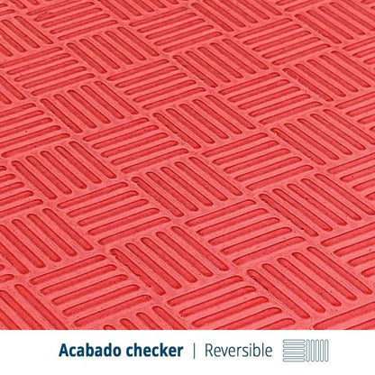 Artatami® Tatami Puzzle 1x1x40 mm Rojo - Negro Pack Ahorro【12 Unidades】 Alta Densidad EVA – Judo, BJJ, MMA y Lucha_2