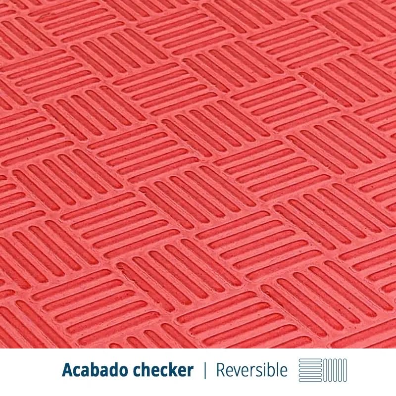 Artatami® Tatami Puzzle 1x1x40 mm Rojo - Negro Pack Ahorro【2 Unidades】 Alta Densidad EVA – Judo, BJJ, MMA y Lucha_2