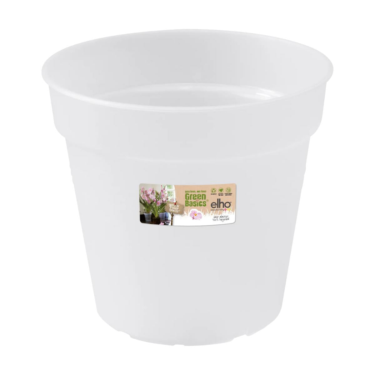 Vaso transparente para orquídeas Green Basics Elho 13 cm