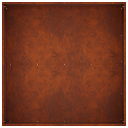 Macetero De Jardín 2 Uds. Oxidado 80 X 80 X 40 Cm Acero Oxidado_5