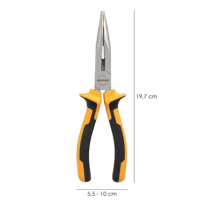 Alicates Boca Curva 200 Mm. Acero Din 5745 Alicates Punta Curva, Alicates Boca Curva Larga,