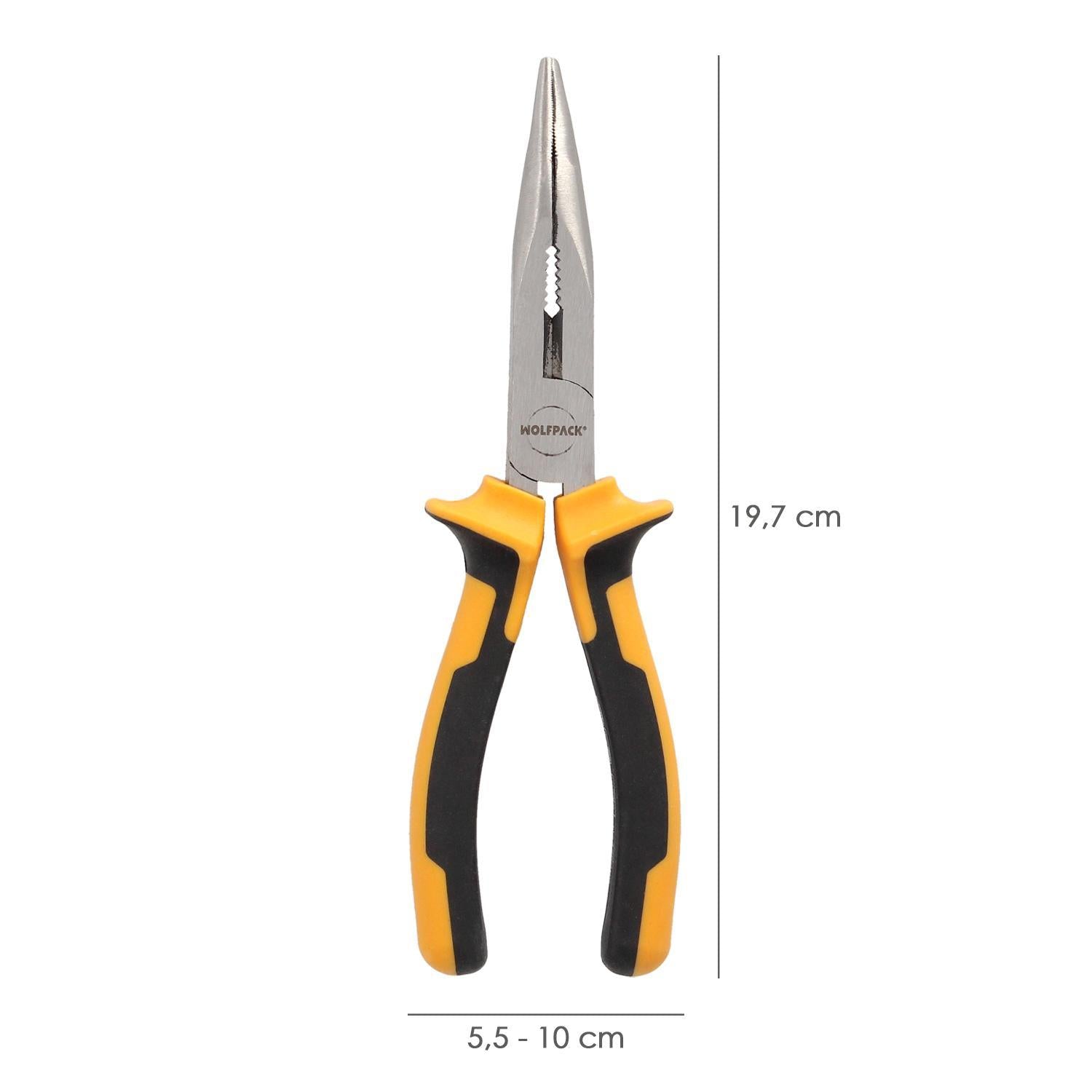 Alicates Boca Curva 200 Mm. Acero Din 5745 Alicates Punta Curva, Alicates Boca Curva Larga,_1