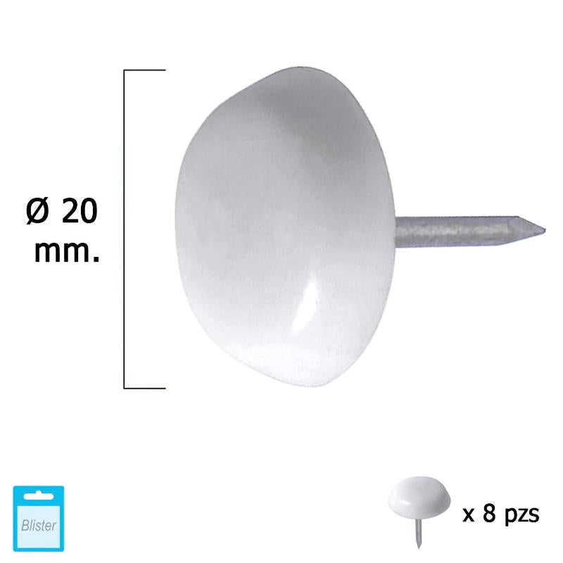 Deslizante Grande Blanco Ø20 (blister 8 Unidades)_0