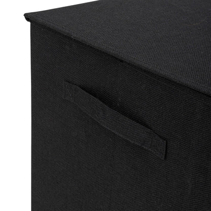 Cesta De Ropa Colors 74l Mdf Y Poliéster Negro Kohl_2