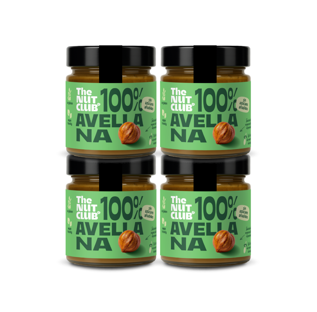 Pack crema 100% avellana nacional 4 uds The Nut Club 720g_0
