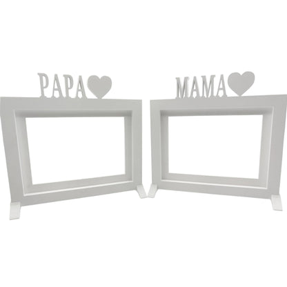 Marco De Fotos Mesa O Pared Modelo Papa 24x22.5cm Para Fotos 15x20cm Blanco_3