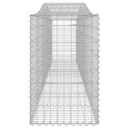 Cestas De Gaviones 10 Uds Forma De Arco Hierro 400x50x80/100 Cm_4