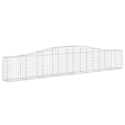 Cestas De Gaviones 2 Uds Forma De Arco Hierro 400x30x60/80 Cm_2