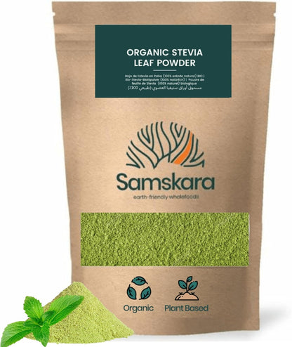 Stevia En Polvo Bio - 100g | Endulzante Natural Ecológico Vegano, Alternativa Al Azúcar Refinado, Sin Gluten_0