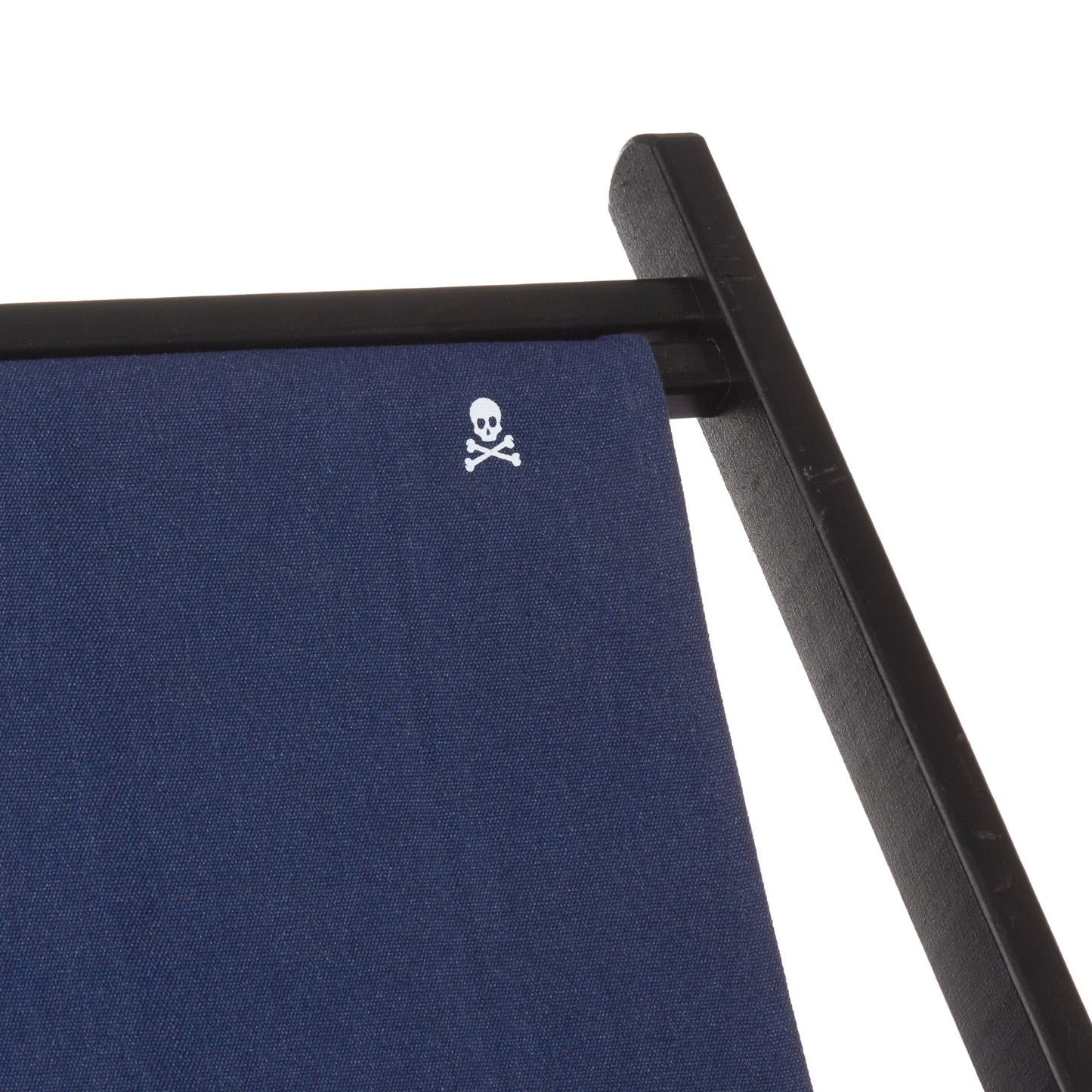 Hamaca Plegable De Madera De Haya Sin Brazos, Wengué Y Azul Oscuro - Scalpers_2
