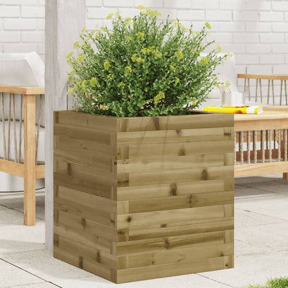 Jardinera De Madera De Pino Impregnada 40x40x46 Cm_1