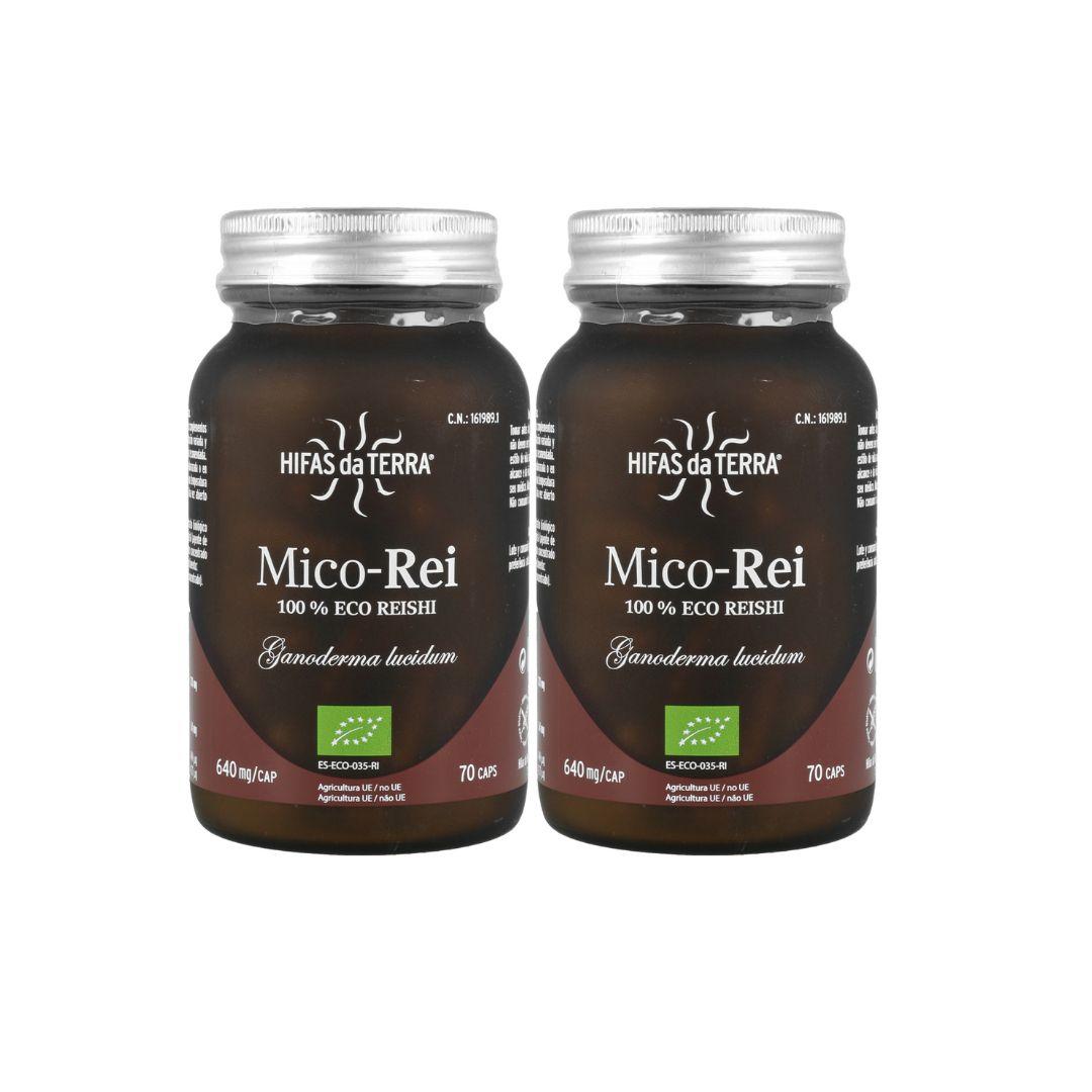 Pack de 2x Mico Rei (Ganoderma lucidum) Terra Hyphae 70 cápsulas