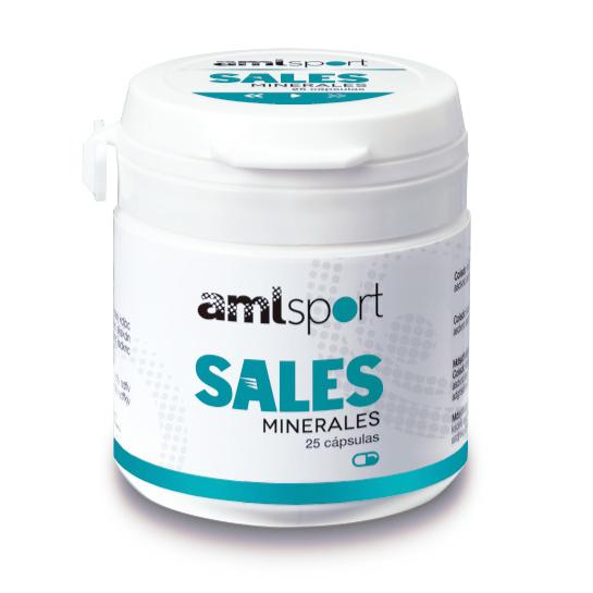 Sais minerais Amlsport, 25 cápsulas