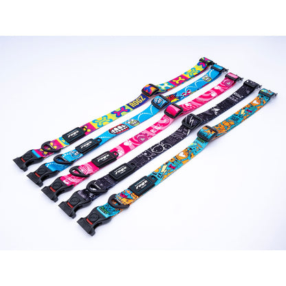 Collar Para Perro, Modelo Fusion De Rogz, Estampado Huellas Rosa. Talla L (21-40kg)_4