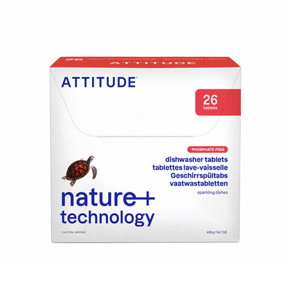 Detergente para máquina de lavar loiça Attitude 26 doses