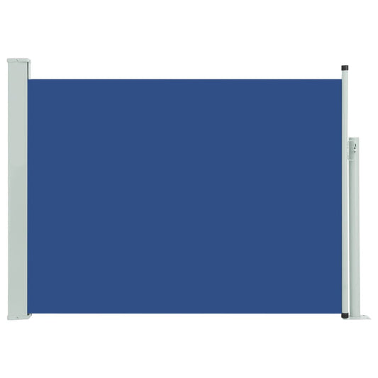 Vidaxl Toldo Lateral Retráctil Para Patio Azul 117x500 Cm_0