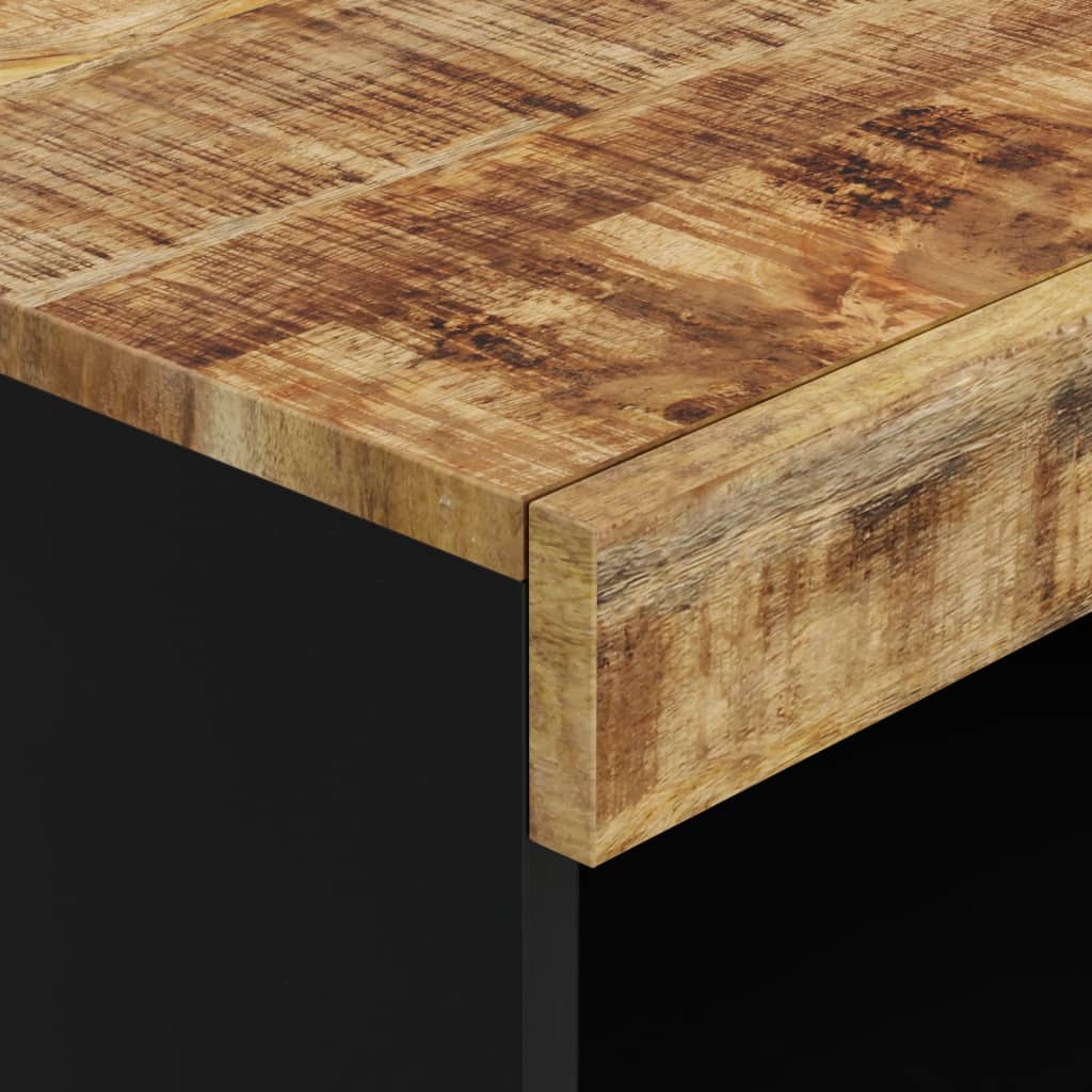 Armario Auxiliar Madera Maciza De Mango 60x33x107 Cm_3
