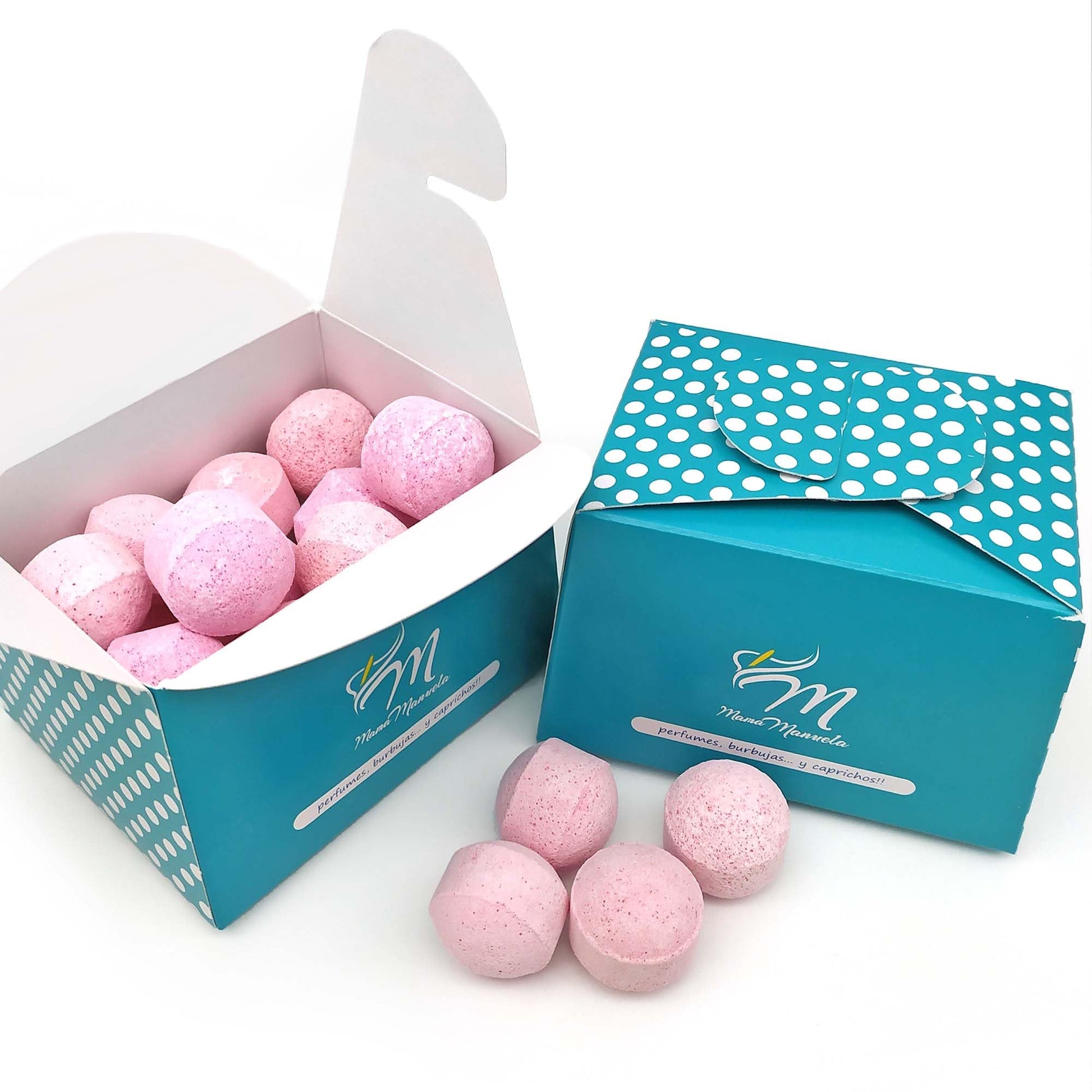 Caja 25 Mini Bombas Efervescentes Para Manicura Y Pedicura - Ablandan Durezas, Uñas Y Cutículas - Aroma Frambuesa_0