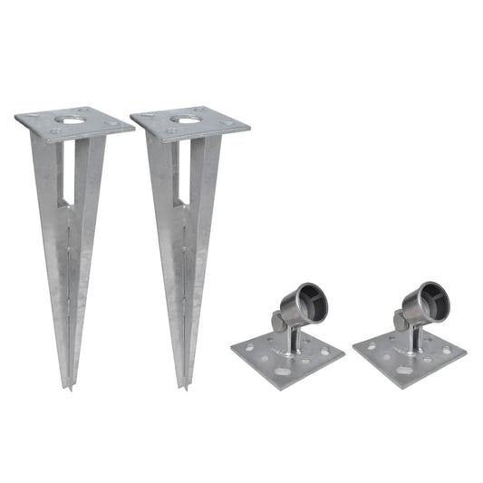 Valla Metálica Con Estacas Y Postes Acero Galvanizado 25x1 M / Vetonek_0