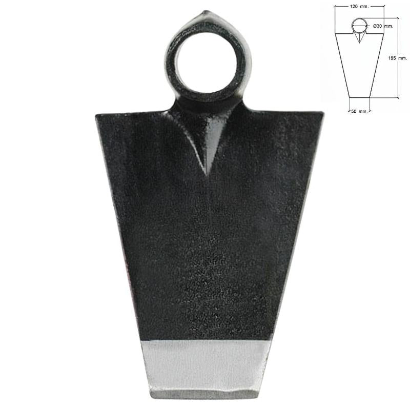 Azada Forjada Sin Mango 293/  450 Gramos_0