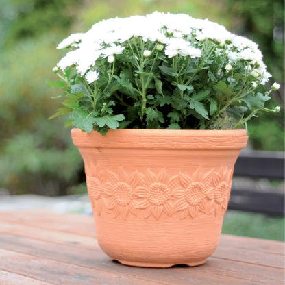 Maceta Sunny 60l., Dimensiones (mm) 570x570x435, Color Ladrillo