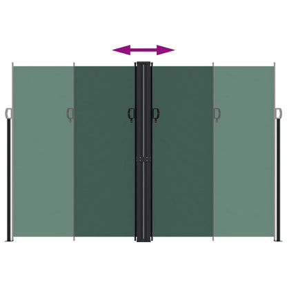 Vidaxl Toldo Lateral Retráctil Verde Oscuro 220x600 Cm_4