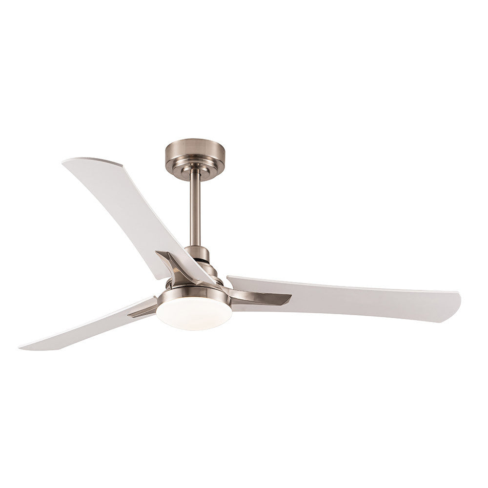 Ventilador 22w Dc Coro Niquel 3asp Blanco/haya 6velocidades 3colores 2180lm 132d C/remoto, Memoria Y Temporizador_1