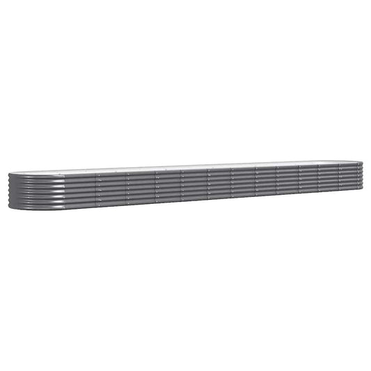 Jardinera Arriate Acero Galvanizado Antracita 512x80x36 Cm_0
