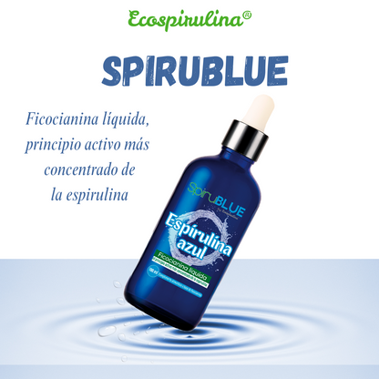 Ficocianina Líquida Ecológica De Espirulina Azul Ecospirulina 100 Ml_3