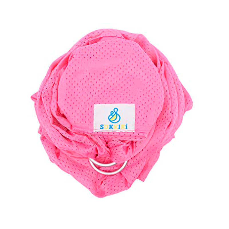 Bandolera De Agua Portabebé Verano Sukkiri. Pink_0