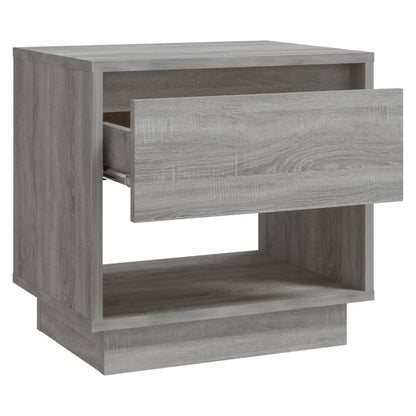 Mesita De Noche Madera De Ingeniería Gris Sonoma 45x34x44 Cm_2
