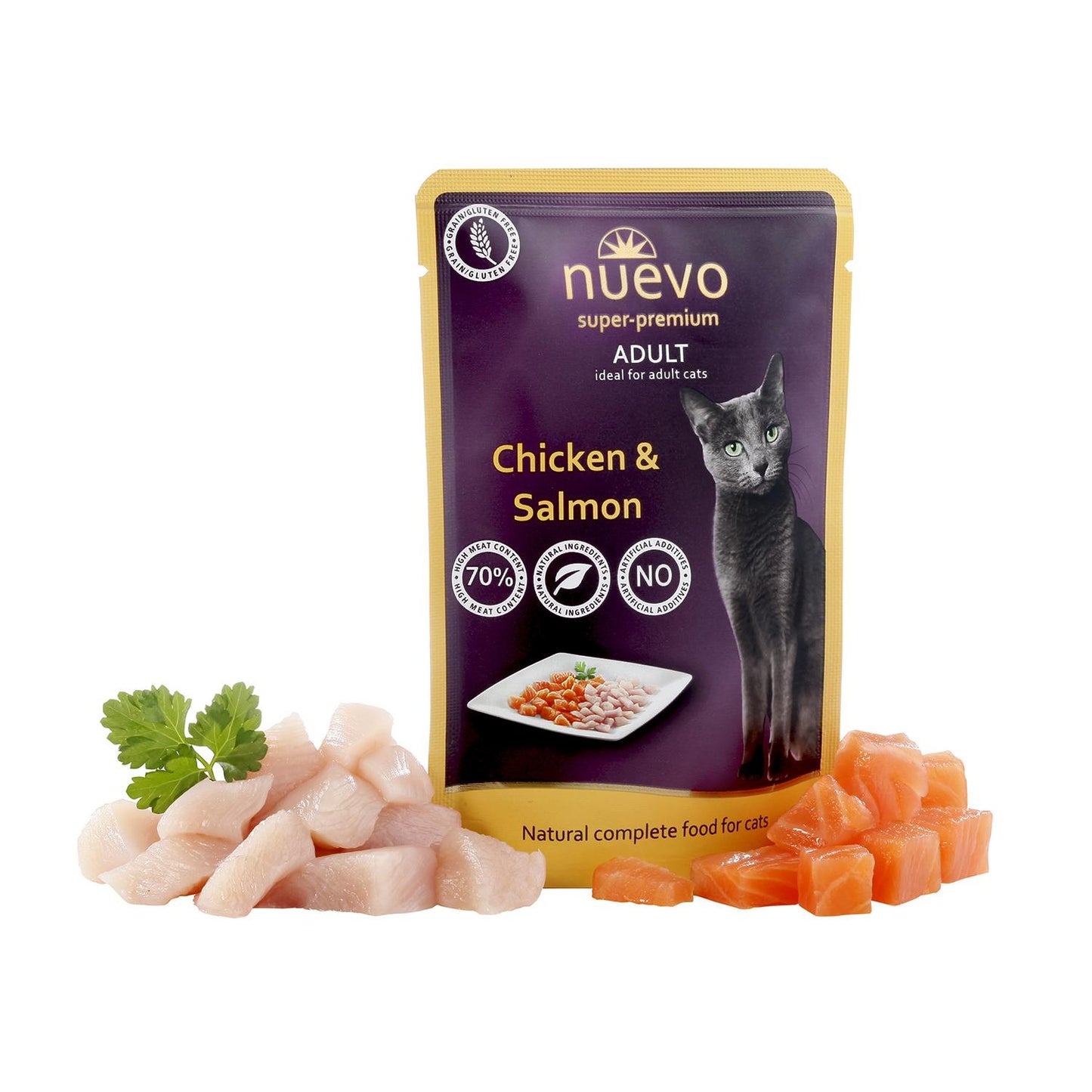New Envelope Gato Adulto Salmão Frango 85 g