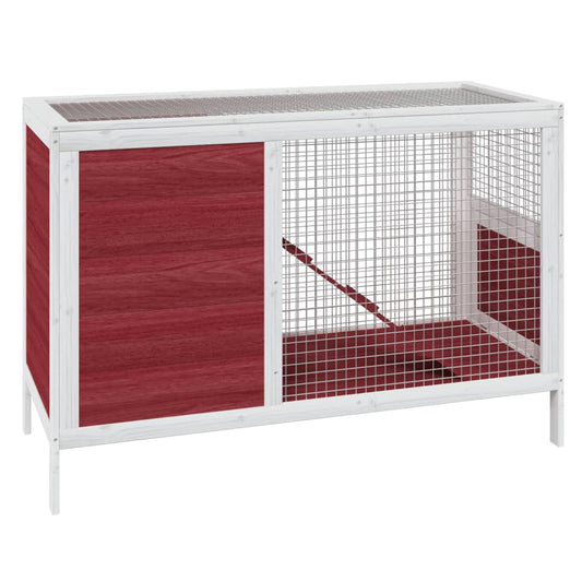 Conejera De Madera Maciza De Pino Mocha 103x44x69,5 Cm_0