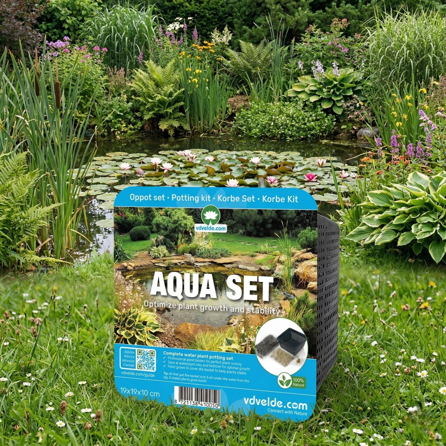 Aqua Set 3 Piezas - Cestas Sustrato Arcilla Alimento Y Grava_2