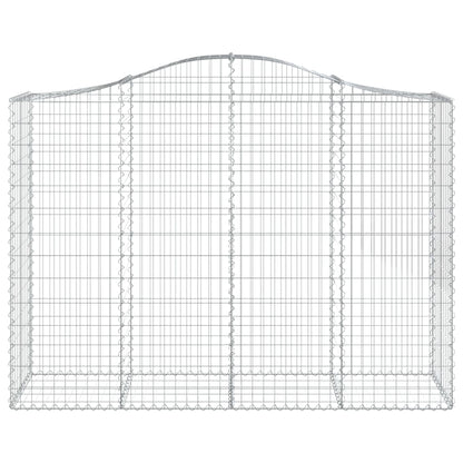 Cestas De Gaviones 3 Uds Forma De Arco Hierro 200x50x140/160 Cm_3