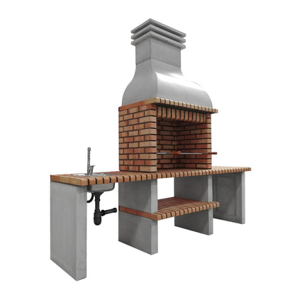 Churrasqueira Altea com bancada dupla e lava-loiça, Movelar Esquerda 