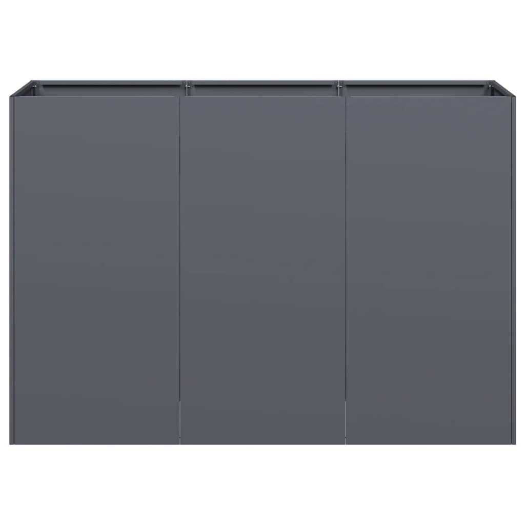 Jardinera De Acero Laminado En Frío Antracita 120x40x80 Cm_3