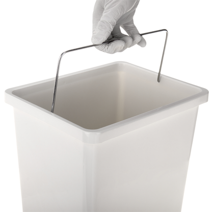 Cubo De Basura De Plástico Blanco Para Reciclaje_2