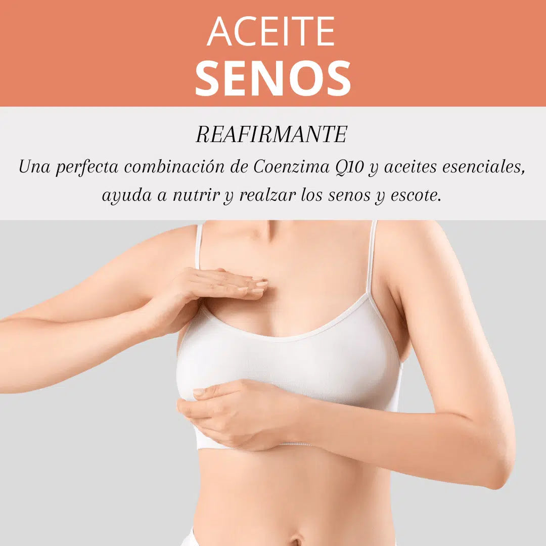 QKnatur - Aceite Para Senos Reafirmante 100 ml. Realza Y Tonifica Los Senos. Para Escote Y Pecho Con Q10_1