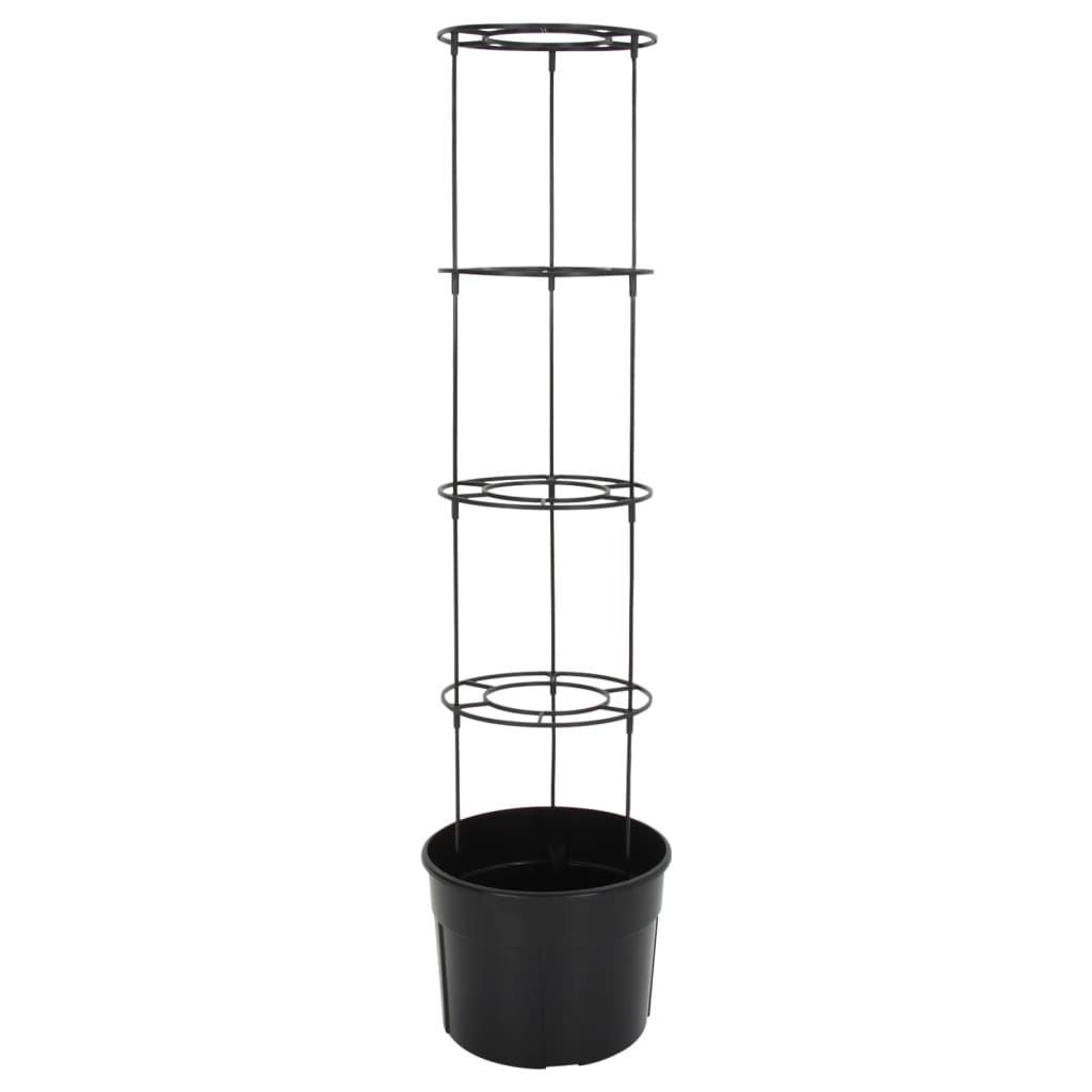 Macetero Para Tomates Polipropileno Gris Antracita Ø39x150 Cm_3