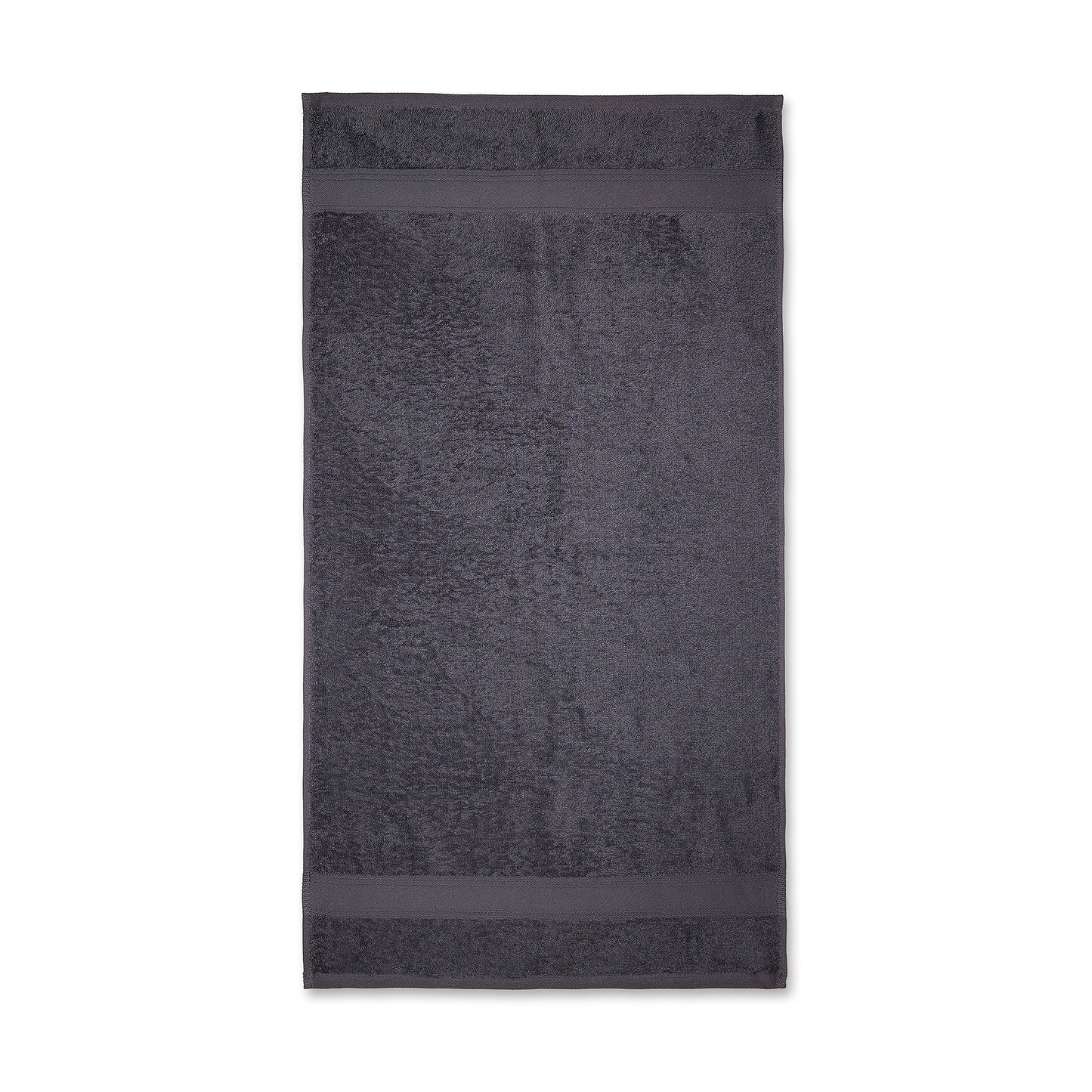 Toalla De Lavabo 100% Algodón Gris Oscuro 50x90 Cm._0