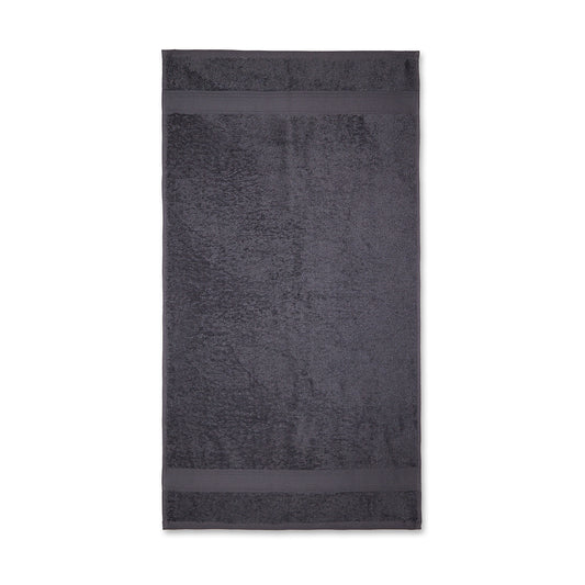 Toalla De Lavabo 100% Algodón Gris Oscuro 50x90 Cm._0