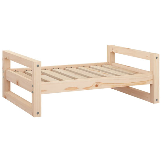 Vidaxl Cama Para Perros Madera Maciza De Pino 75,5x55,5x28 Cm_0