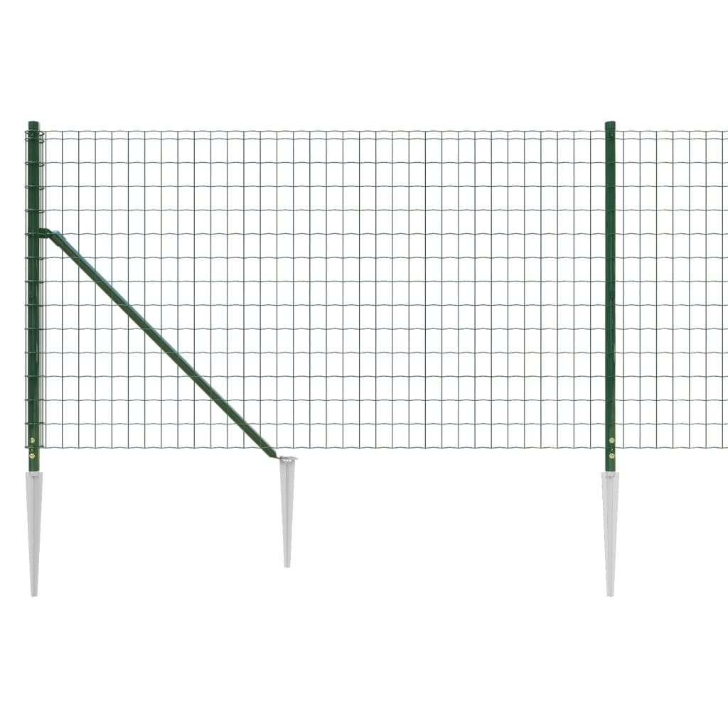 Cerca De Alambre Con Pinchos De Anclaje Verde 1,1x25 M / Vetonek_0
