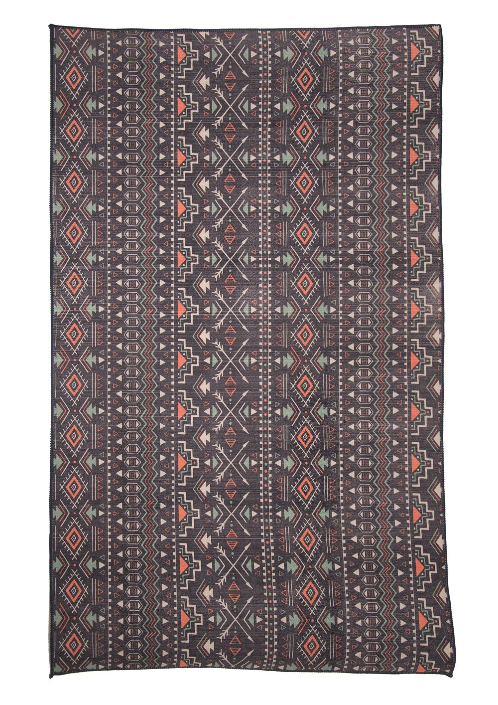 Alfombra Salón, Alfombra Dormitorio Pelo Suave Con Motivos Étnicos Morado 80x120cm- Decoración- Mobiliario Hogar_0
