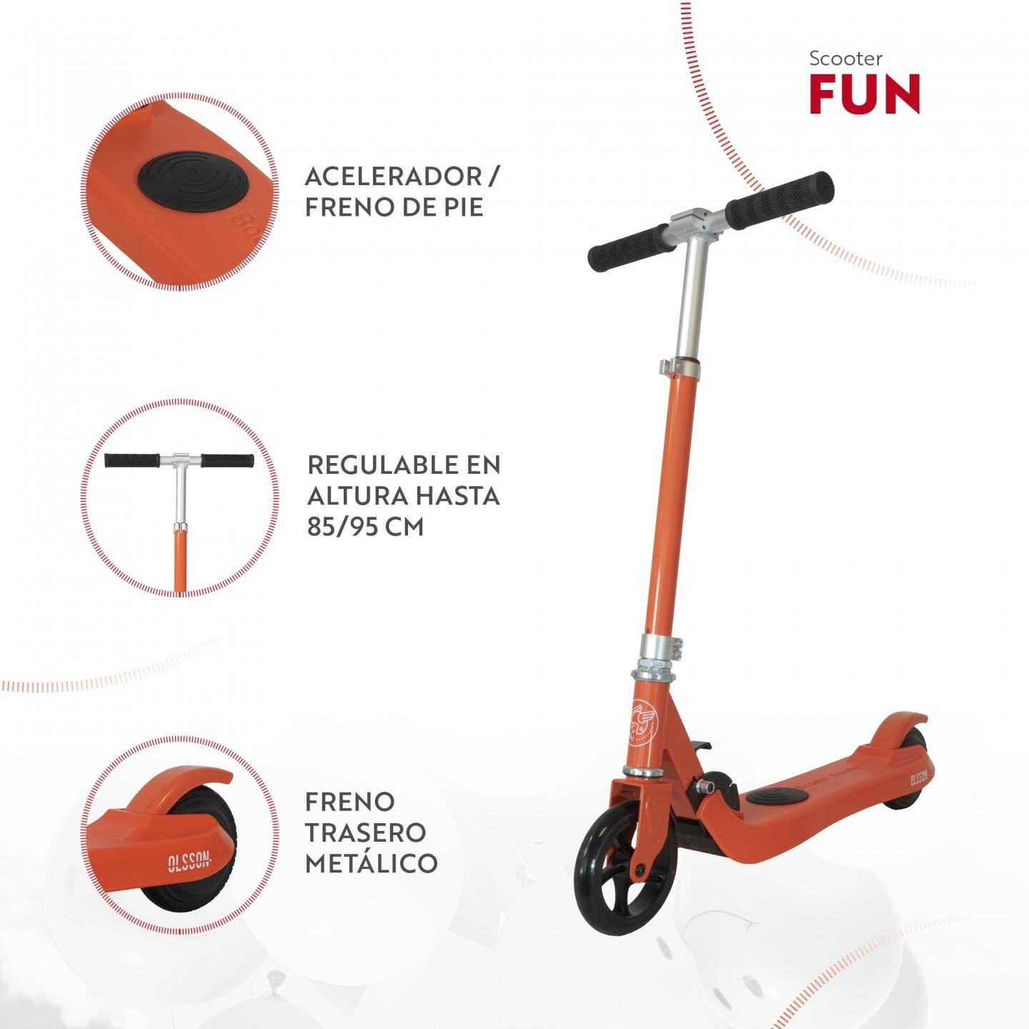Scooter Elétrica Olsson Fun Red