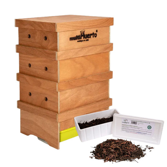 Vermicompostor Lombrihogar 3 com Minhocas Multihuerto