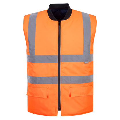Chaleco De Calor De Alta Visibilidad Reversible / 5xl / Amarillo_0